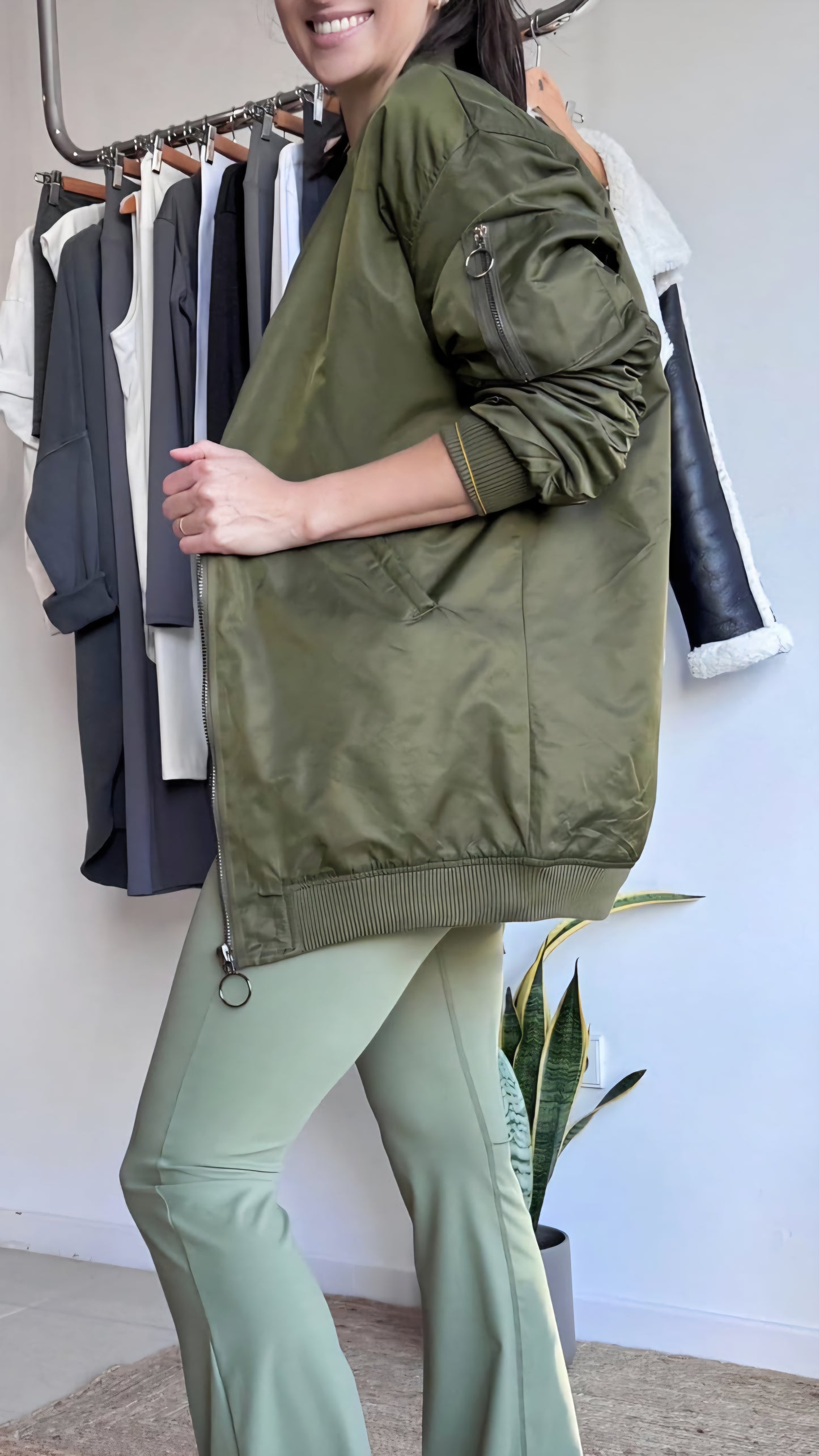 Bomber Oversized Caqui