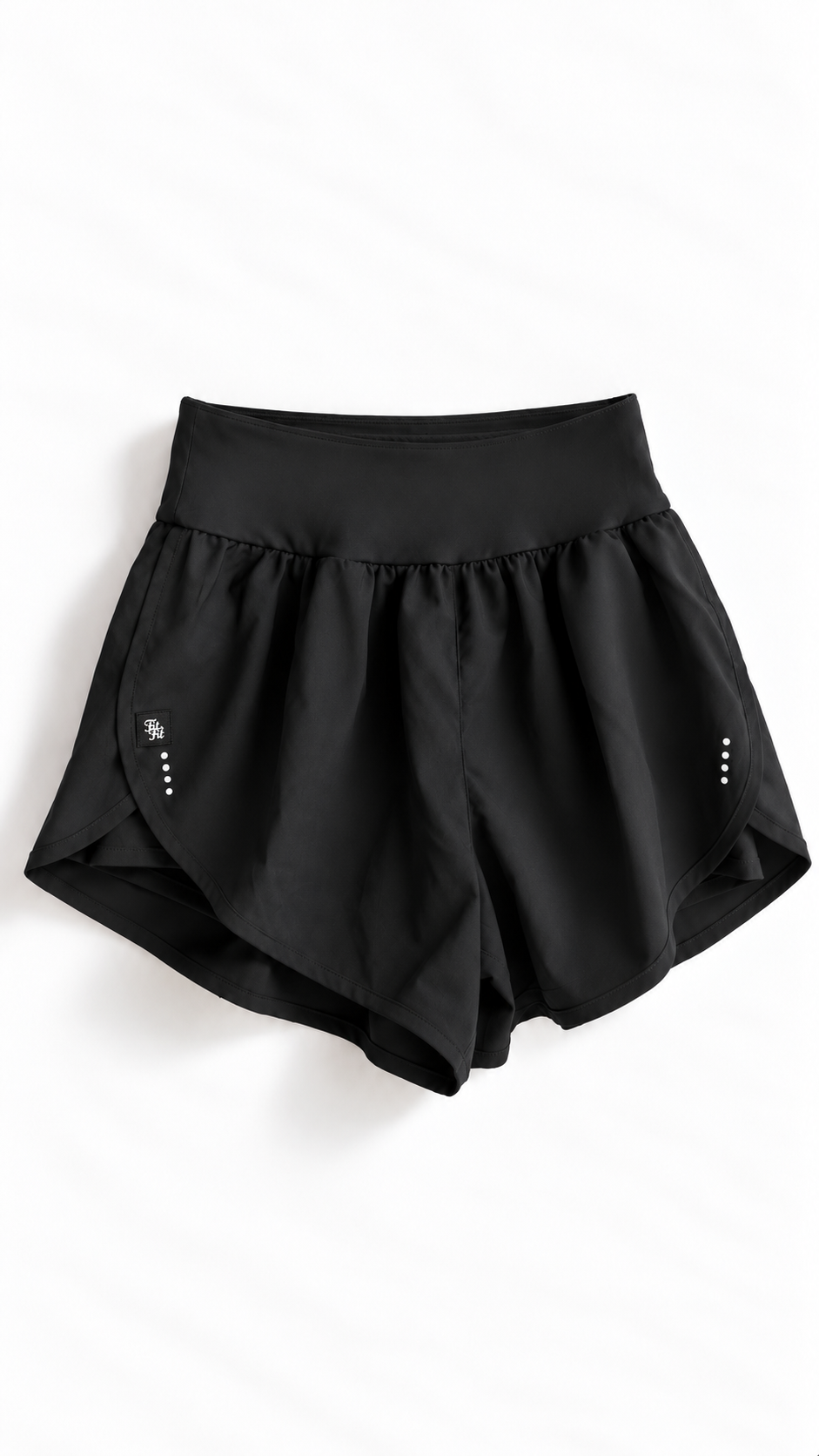 Short Duplo Corrida Preto