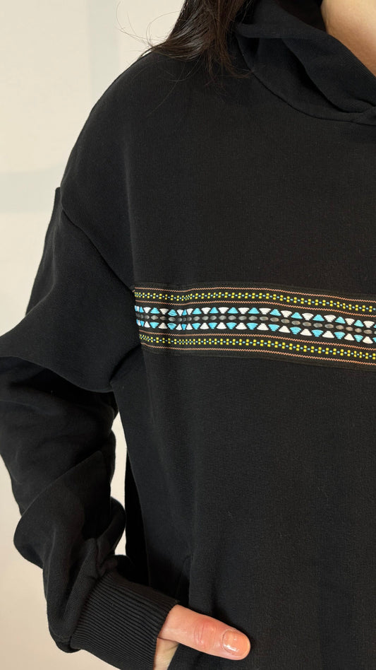 Sweater Capuz Preta