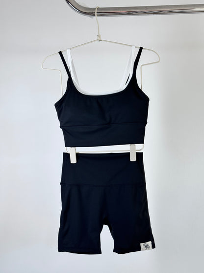 Top Dual Bicolor Preto/Branco