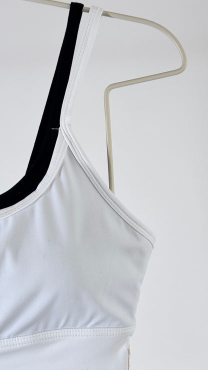 Top Dual Bicolor Branco/Preto