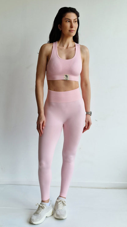 Conjunto Basic Rosa Ballet (Leggings e Top)