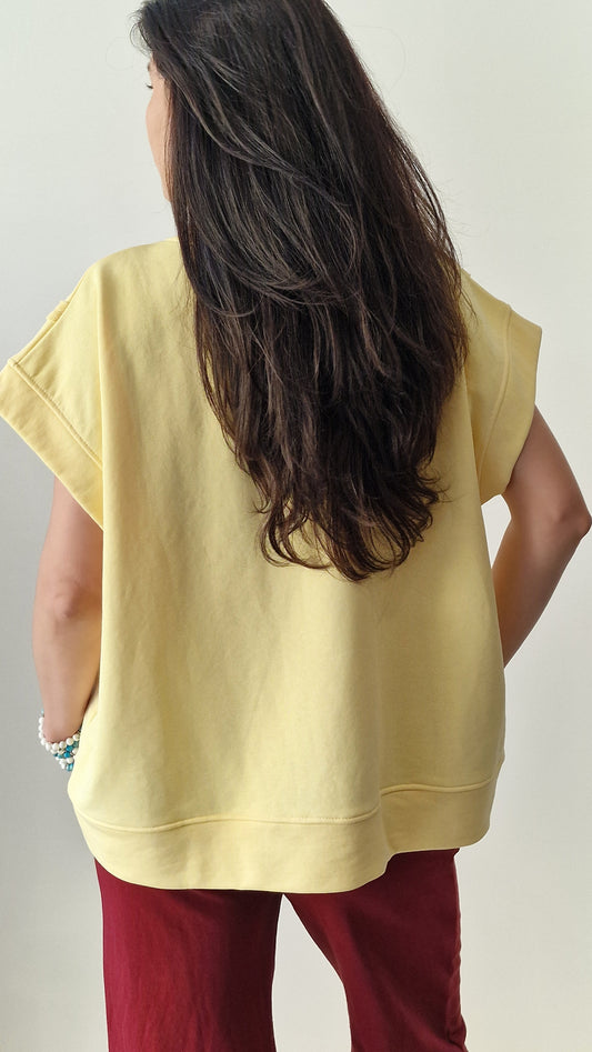 Sweater Cava Luna Amarelo Manteiga