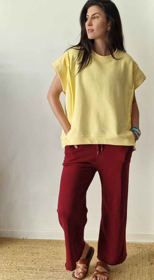 Sweater Cava Luna Amarelo Manteiga