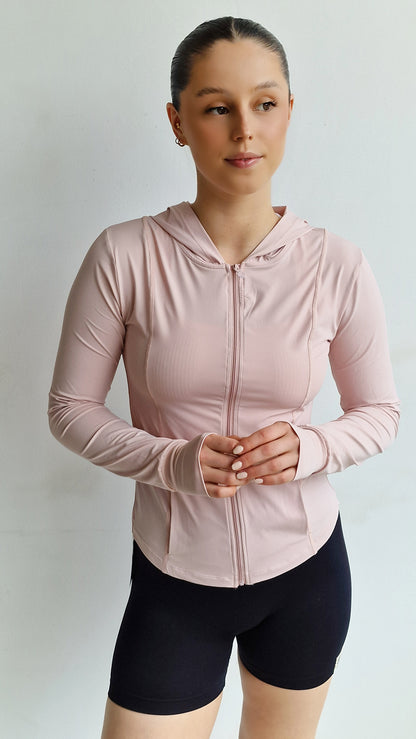 Casaco Bruma Basic Rosa Blush