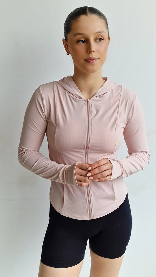 Casaco Bruma Basic Rosa Blush