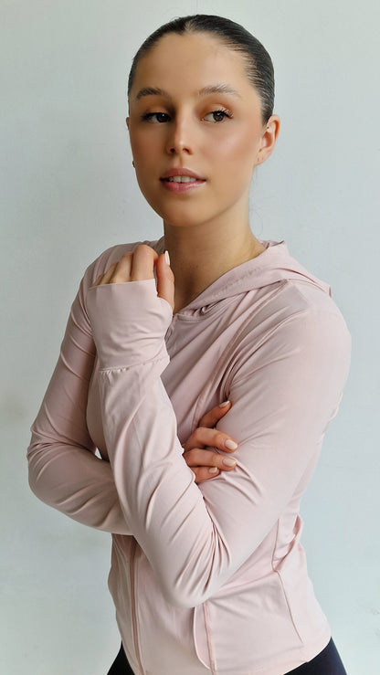 Casaco Bruma Basic Rosa Blush