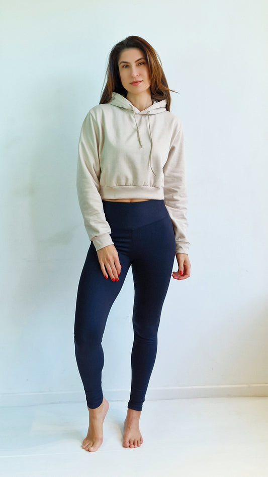 Sweater Crop Classic Ecru