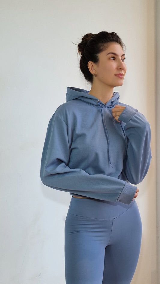 Conjunto Classic Azul Hortência