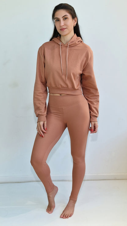 Sweater Crop Classic Canyon Rose