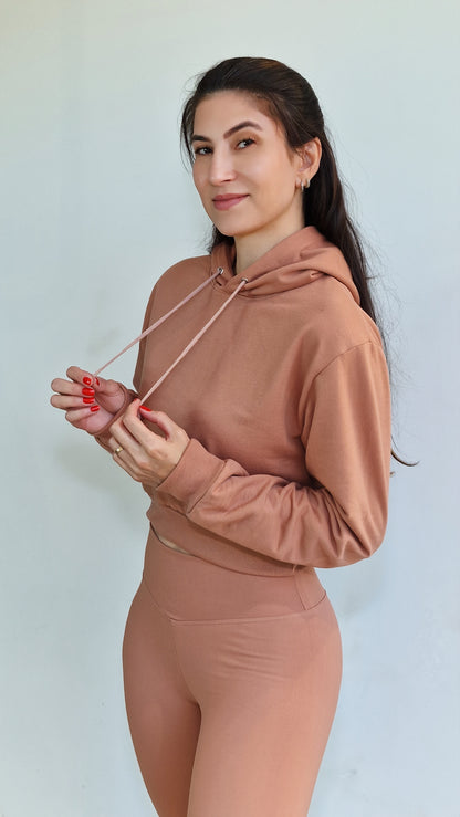 Sweater Crop Classic Canyon Rose