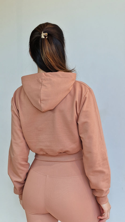 Sweater Crop Classic Canyon Rose