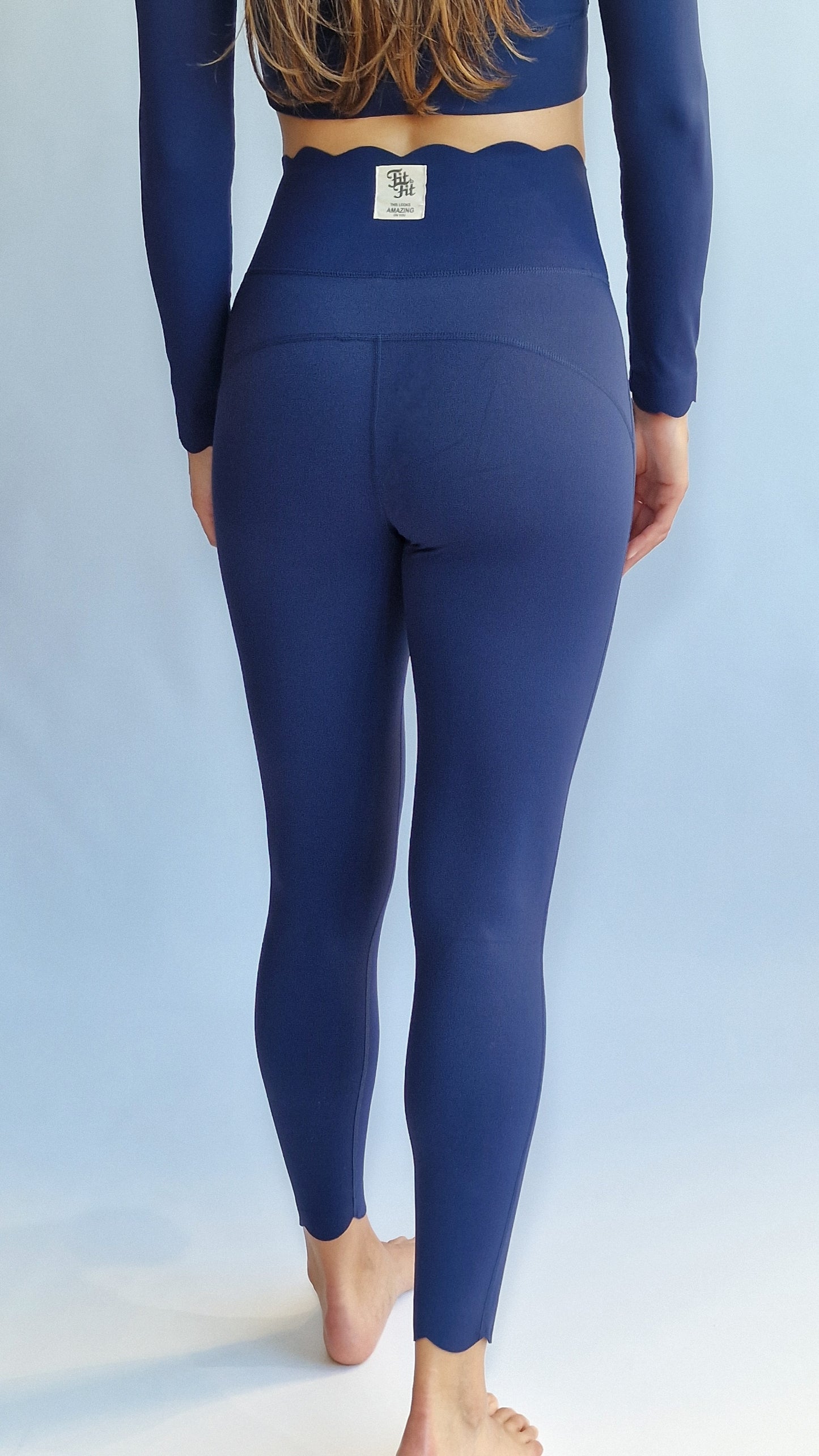 Legging Scallop Cintura Alta