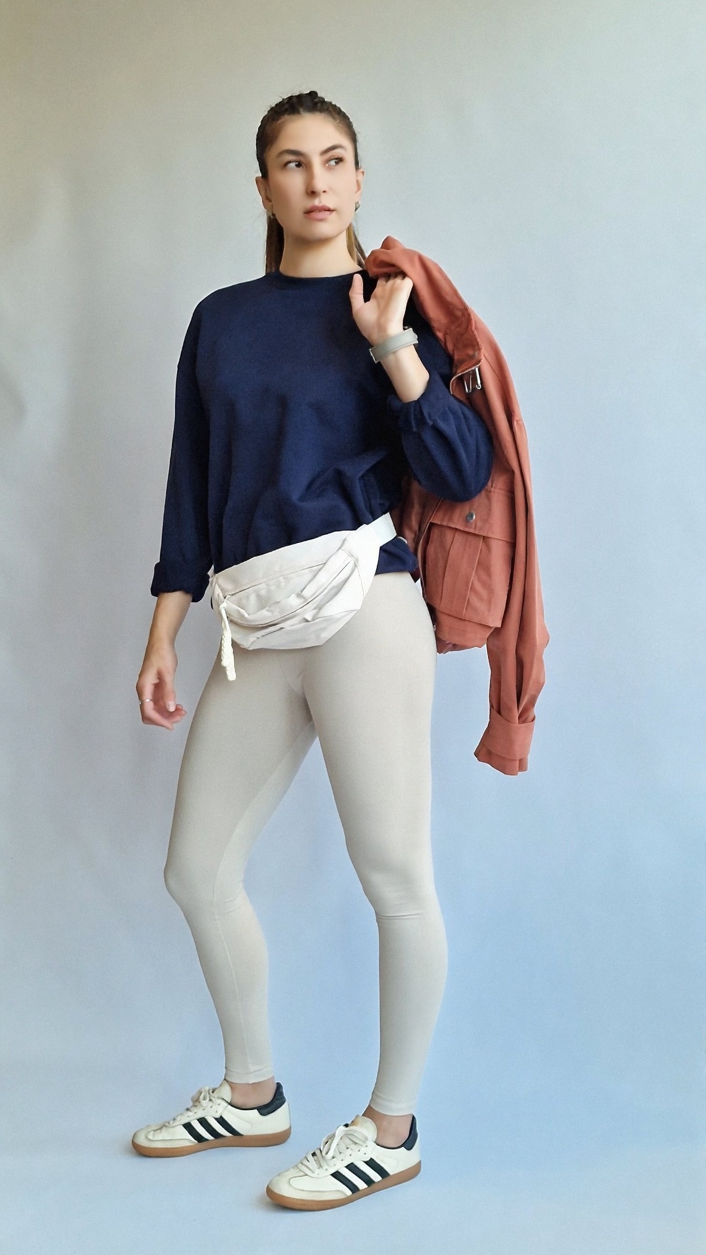 Sweater Basic Oversized Azul Marinho