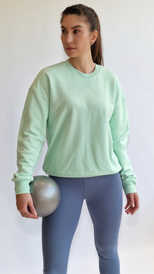 Sweater Basic Oversized Menta