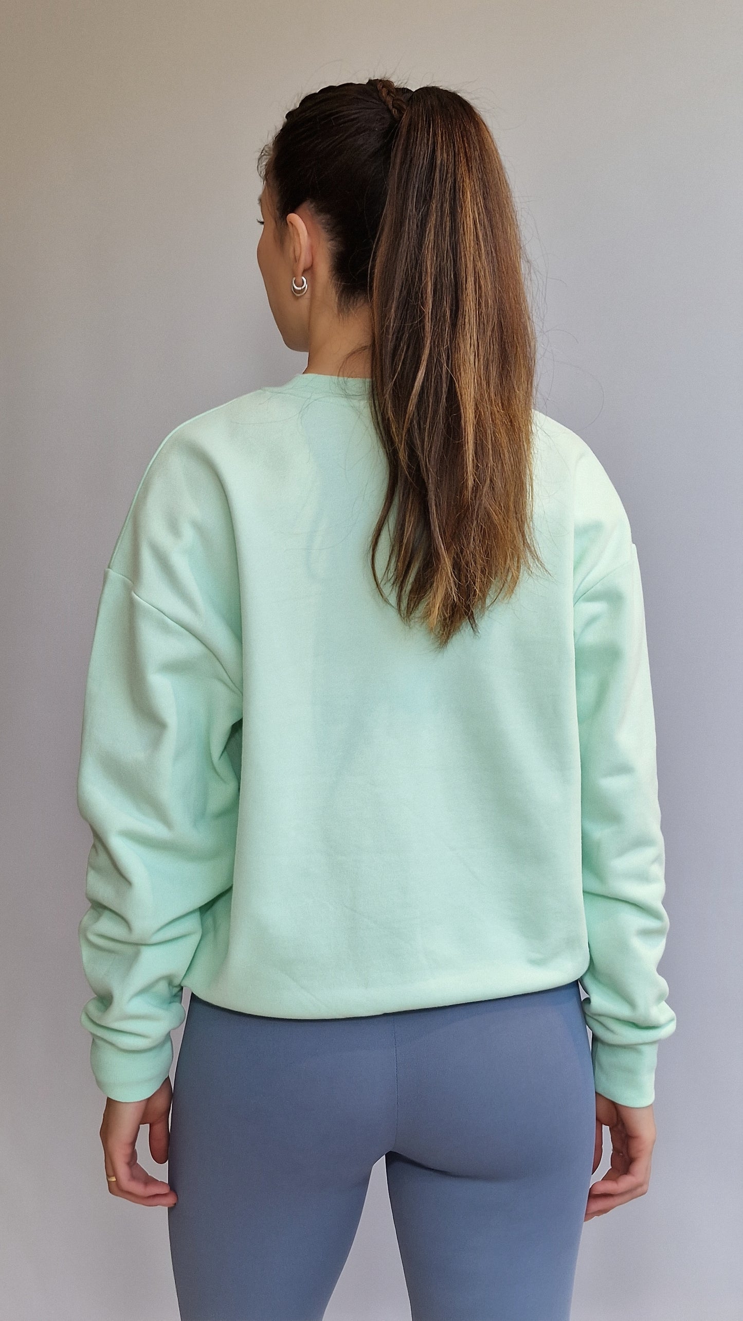 Sweater Basic Oversized Menta