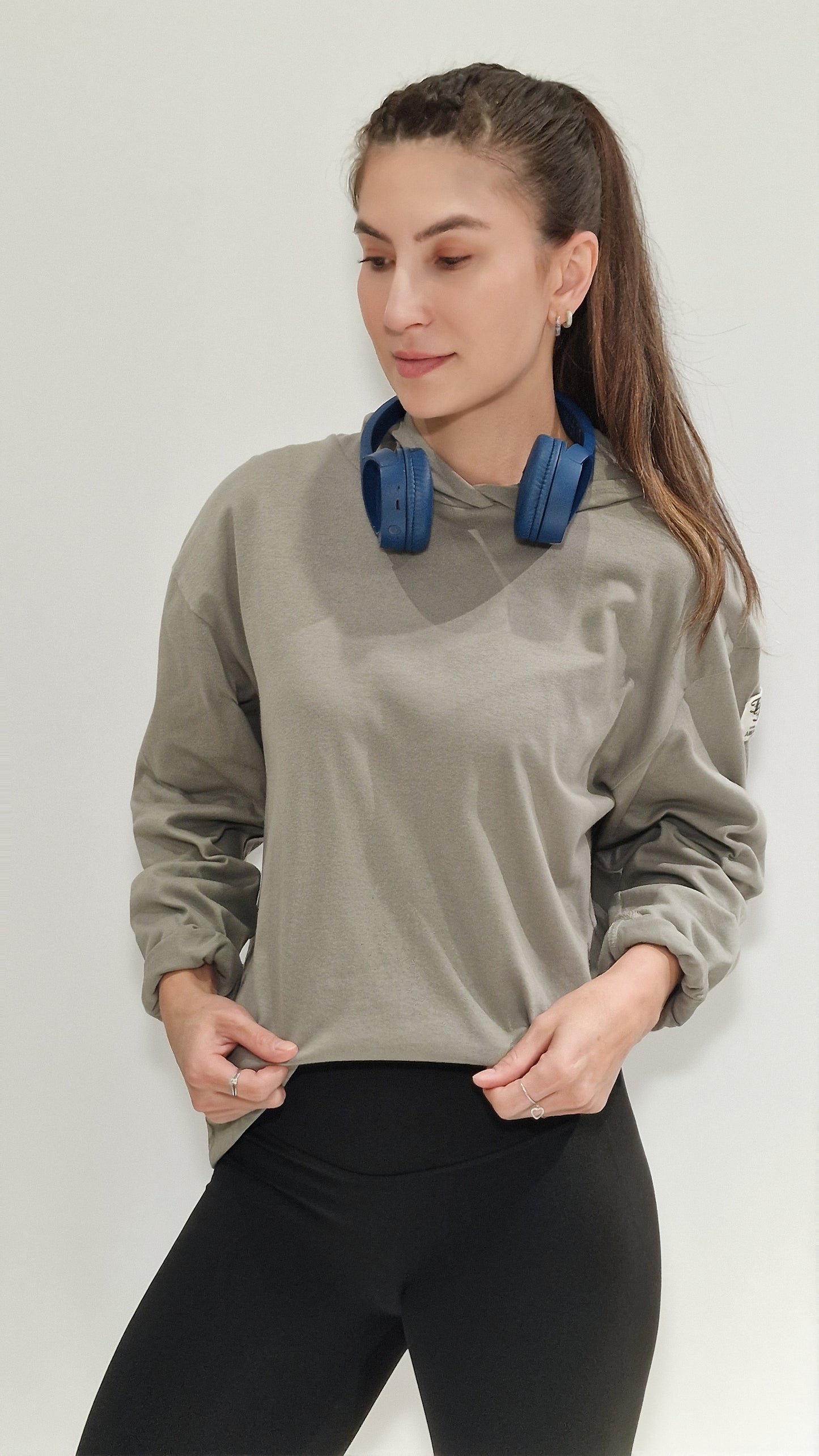 Sweatshirt Oversized com Capuz Stone