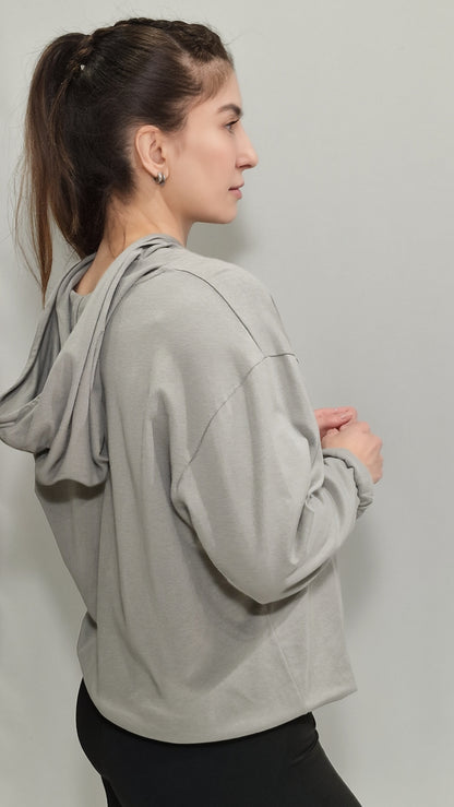 Sweatshirt Oversized com Capuz Stone