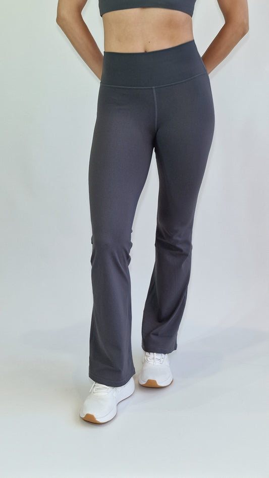 Leggings Corte Direito Cinza Chumbo