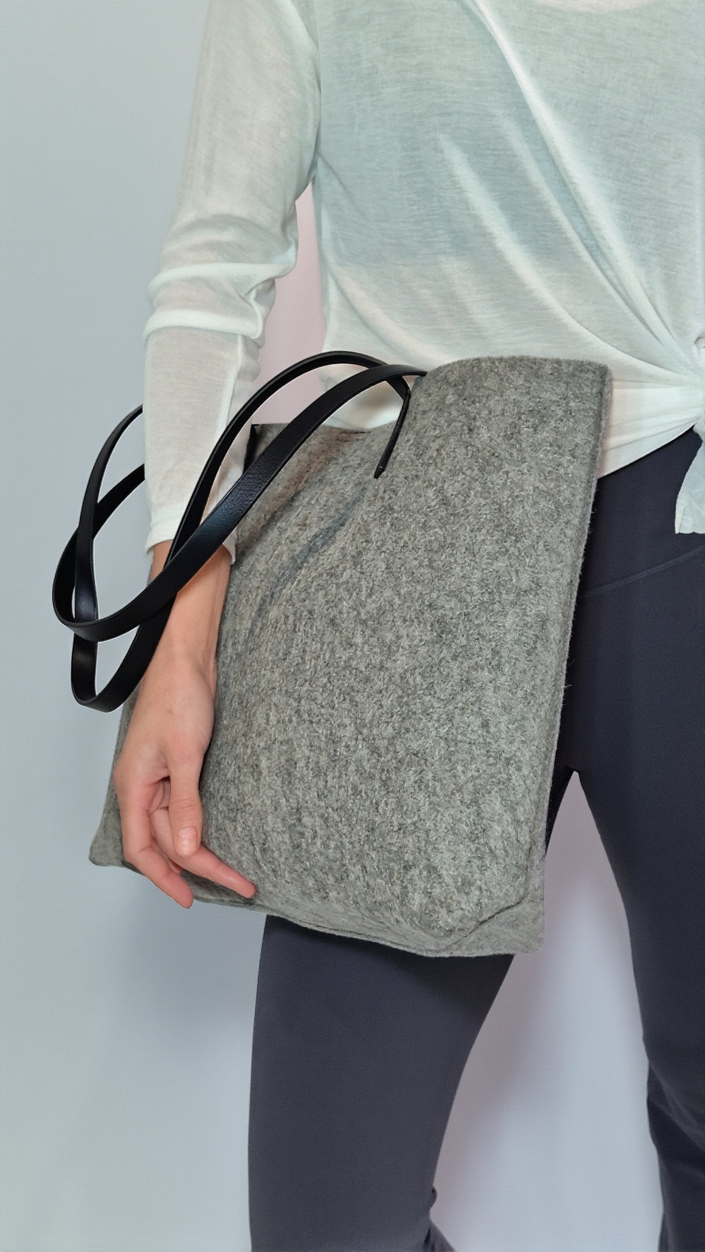 Blusa Comprida Fluida c Abertura Lateral Branca