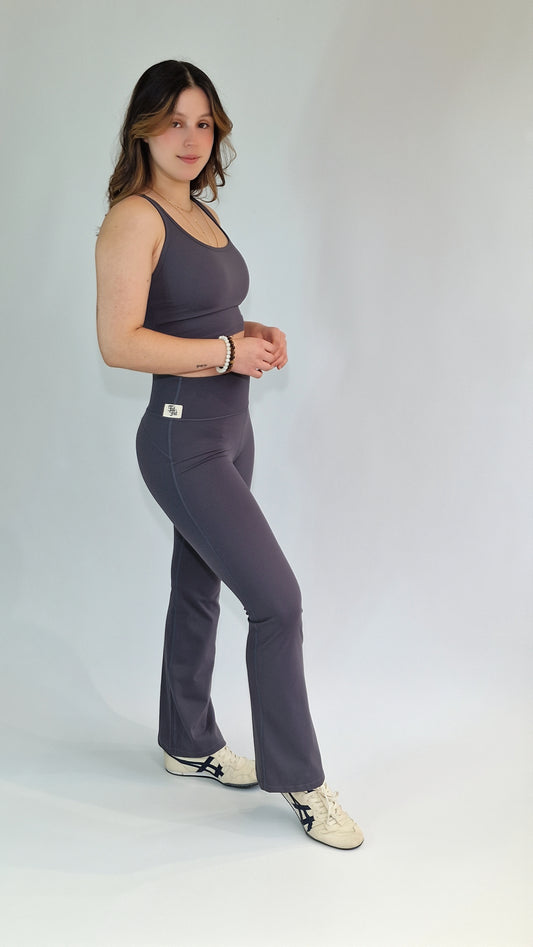 CONJUNTO MANAS E MANIAS MISS FIT - CINZA GRAFITE