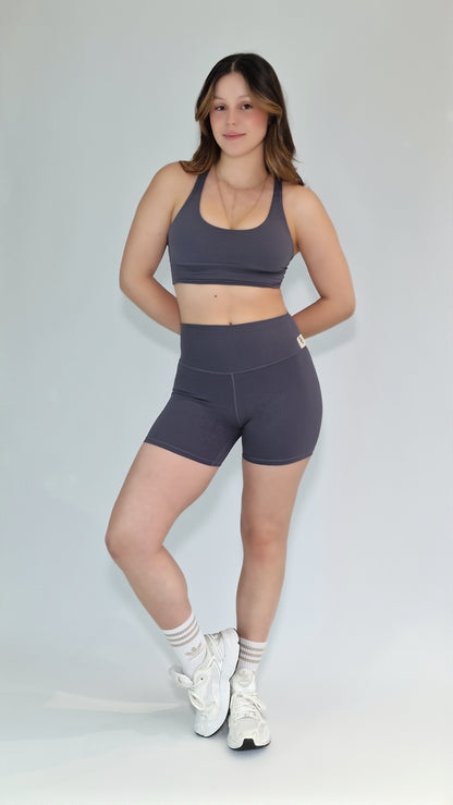 CONJUNTO MANAS E MANIAS SARA - CINZA GRAFITE