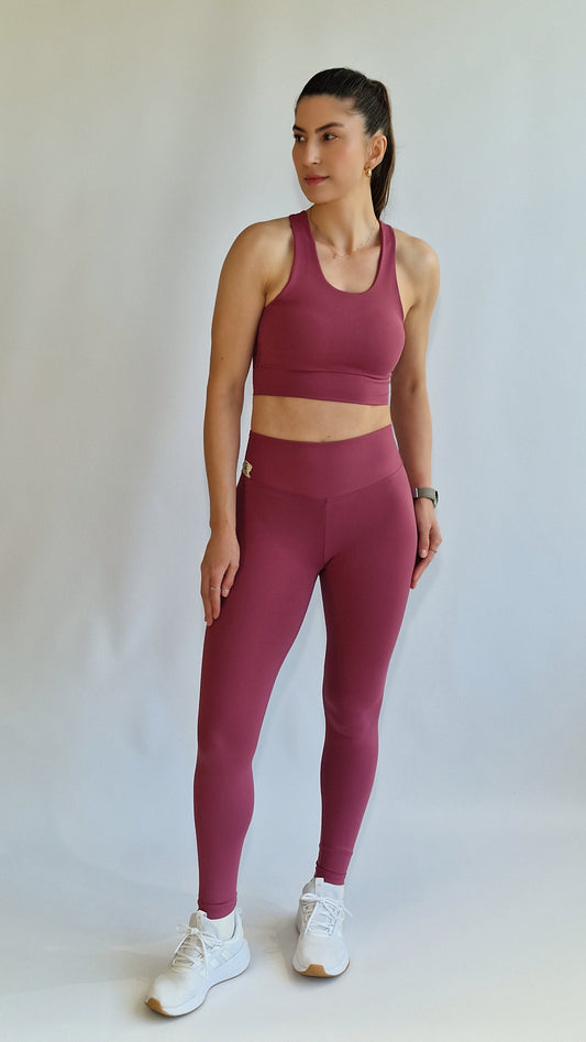 Conjunto Classic Malva (top+legging)