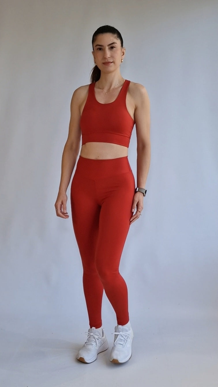 Top Nadador Classic Vermelho Chili