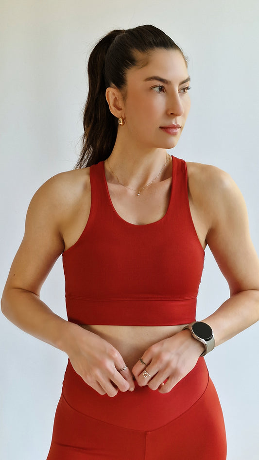 Top Nadador Classic Vermelho Chili