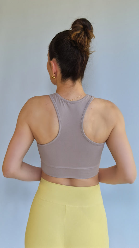 Top Nadador Classic Taupe Rosado