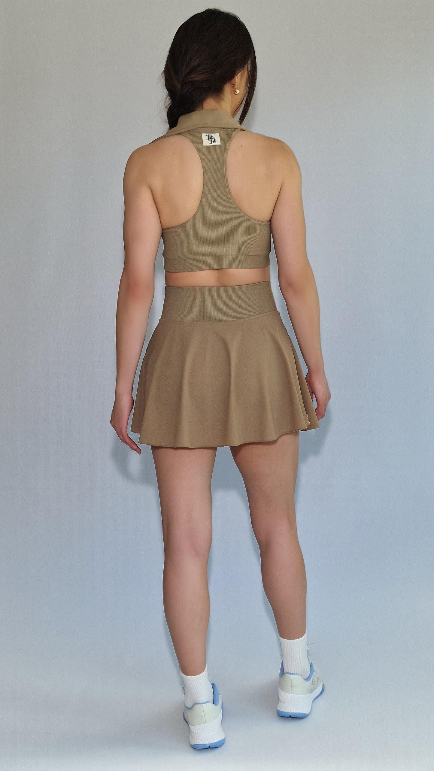 Conjunto Saia-Short Fluida & Top Gola Polo