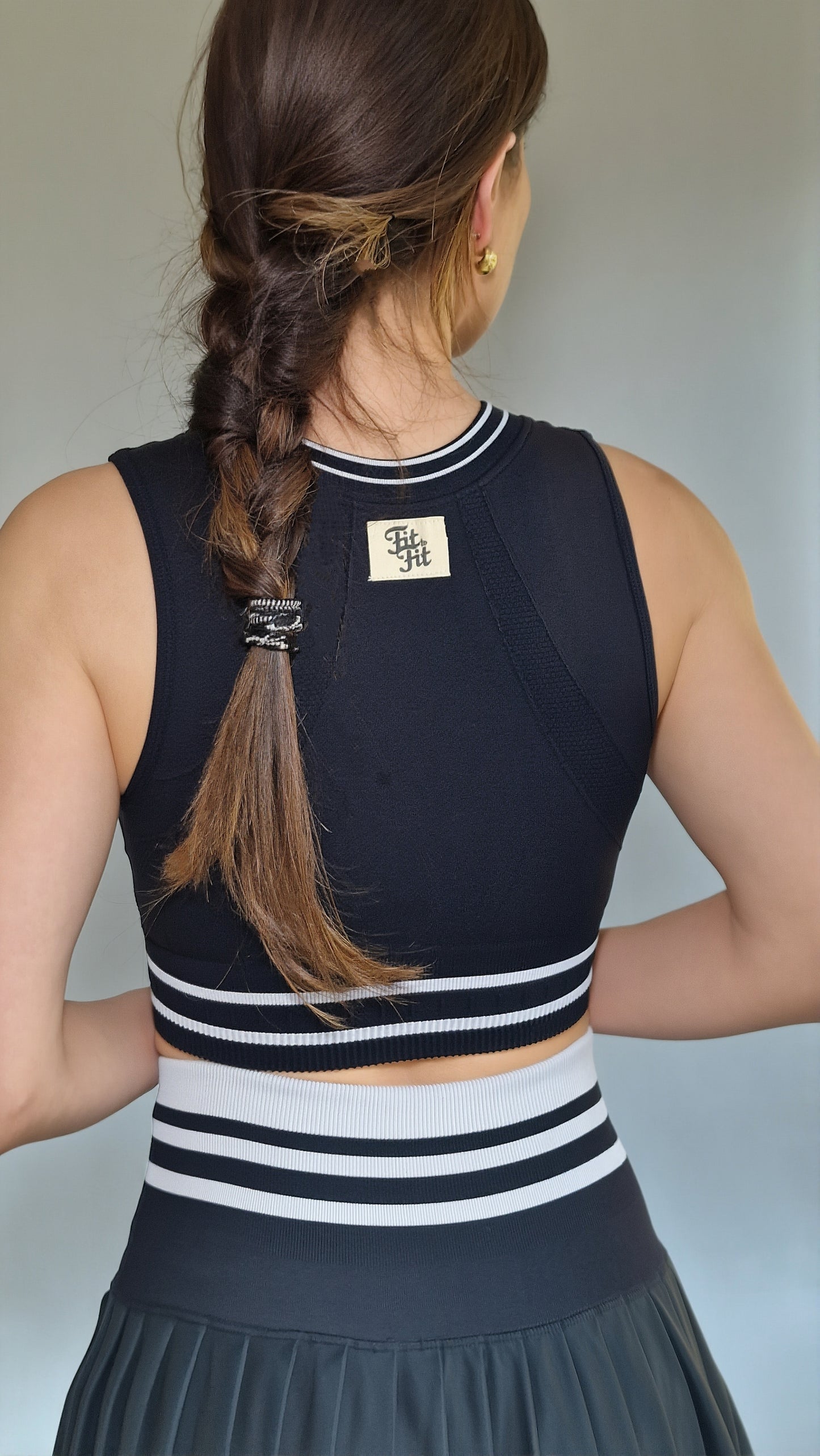 Conjunto Saia-Short Plissada & Top Court