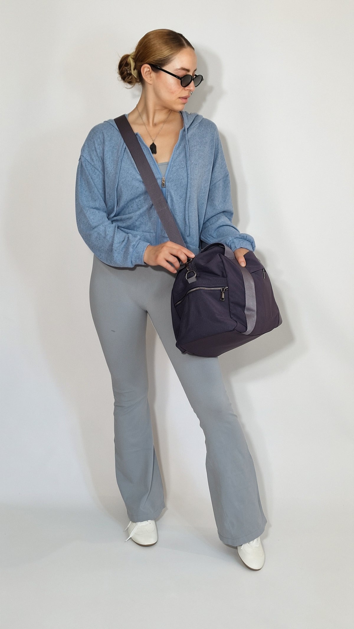 Macacão Studio/Yoga Flare Cinza